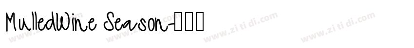 MulledWine Season字体转换